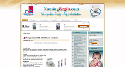 Desktop Screenshot of nursingbegin.com