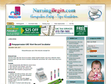 Tablet Screenshot of nursingbegin.com